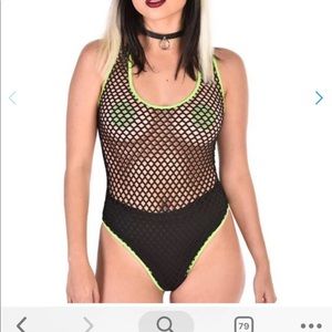 Fishnet bodysuit